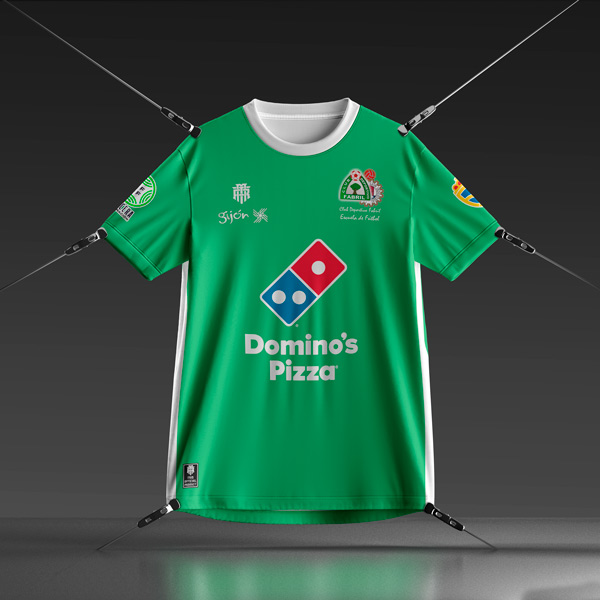 Equipación de fútbol personalizada Fabril frontal