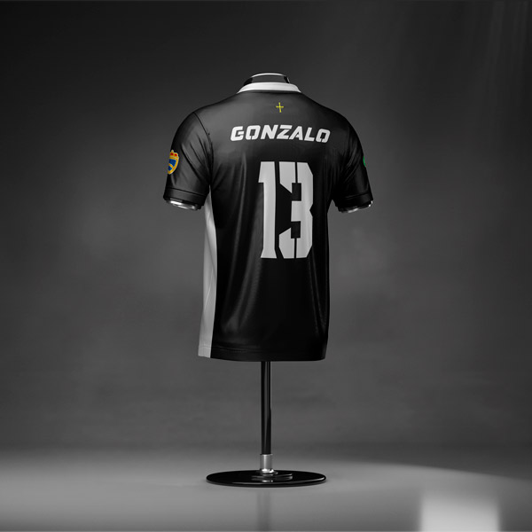 Render de equipación personalizada Fabril en maniquí trasera versión portero