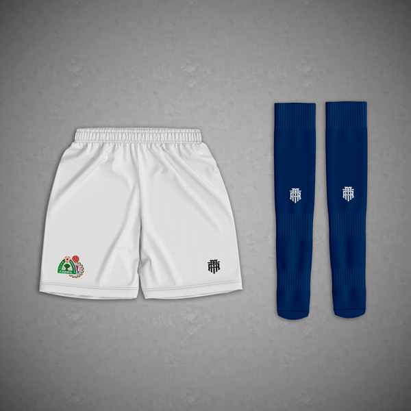 Short y medias de fútbol personalizados Fabril frontal versión coach