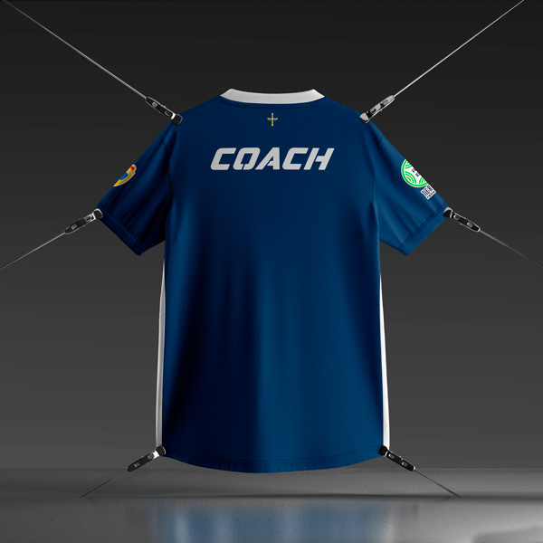 Equipación de fútbol personalizada Fabril trasera versión coach
